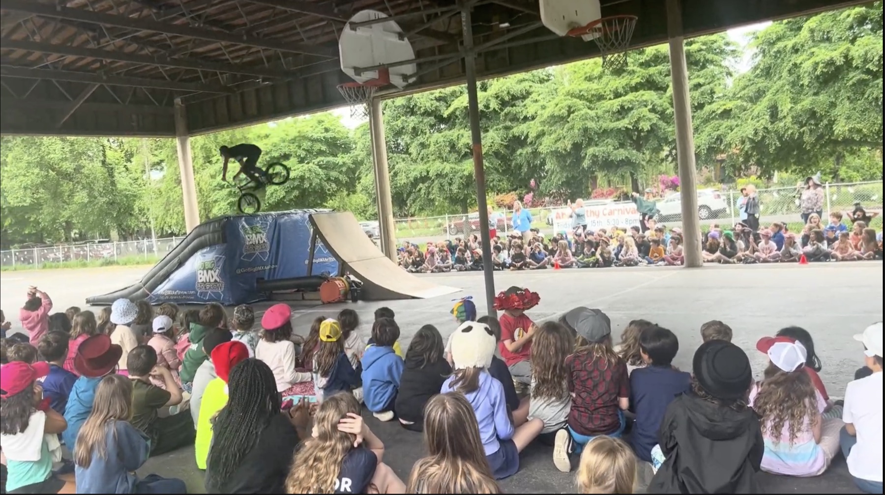 BMX show at the Abernethy carnival
